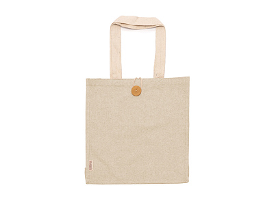 Сумка Barmer из переработанного хлопка на пуговице (Натуральный)