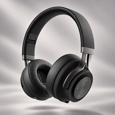 Беспроводные накладные наушники Stereo Style ANC , BT 5.0, ANC, 500мАч (Чёрный)