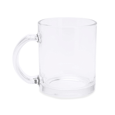 Стеклянная кружка KAFFIR, Сублимация, Белый (Белый)