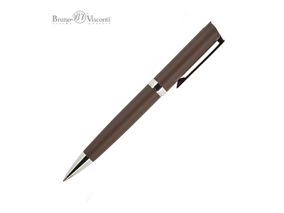 Ручка шариковая автоматическая MILANO,  коричневый (Коричневый)