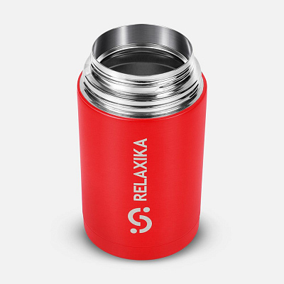 Термос для еды Relaxika 1000, красный