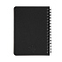 Блокнот на двойной пружине HELIX MINI, 105 х 150  мм, черный, блок в клетку - Фото 3