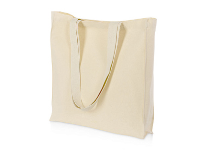 Сумка Donny из  хлопка 250г/м2 с донной складкой и парусиновыми ручками (Натуральный)