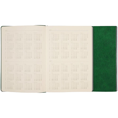 Ежедневник Petrus Flap, недатированный, зеленый