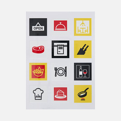 Стикерпак UV-DTF Industry кафе