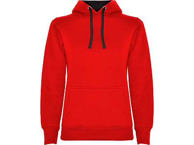 Толстовка с капюшоном Urban женская (Красный, черный)