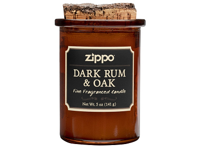 Ароматизированная свеча Dark Rum & Oak (Коричневый)