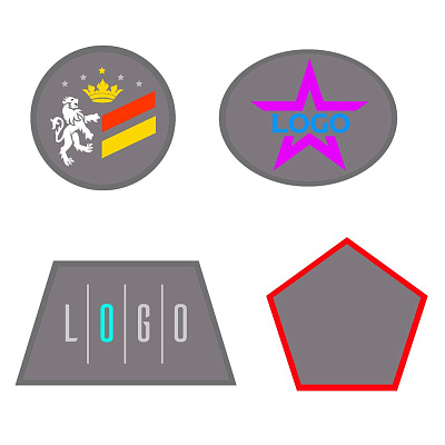 Шеврон из габардина Gabo L  (Серый)