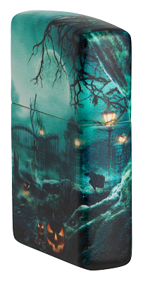 Зажигалка ZIPPO Graveyard с покрытием 540 Matte, латунь/сталь, разноцветная, 38x13x57 мм