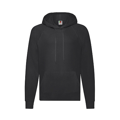 Толстовка без начеса LIGHTWEIGHT HOODED SWEAT 240 (Чёрный) Толстовка без начеса LIGHTWEIGHT HOODED SWEAT 240 (Чёрный)