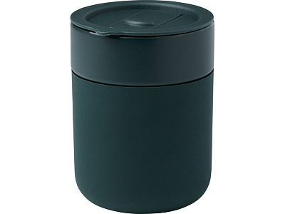 Кружка Java с силиконовой оберткой и пластиковой крышкой (Зеленый)