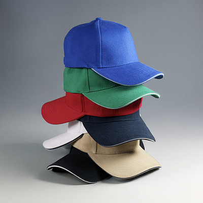 Бейсболка COVER SANDWICH 370, 5 клиньев, металлическая застежка