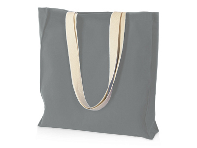 Сумка Donny из  хлопка 250г/м2 с донной складкой и парусиновыми ручками (Серый)