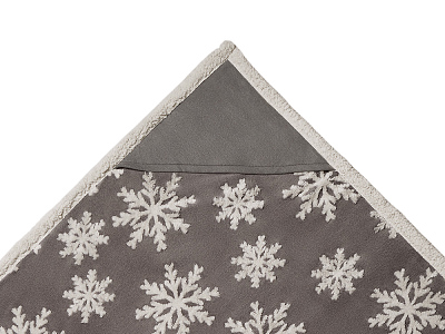 Плед Snowflake новогодний с капюшоном