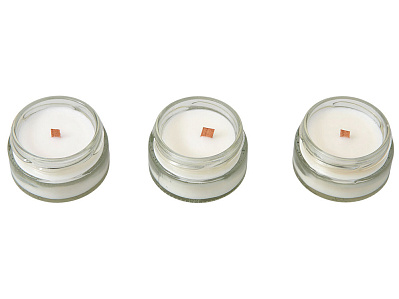 Набор свечей в баночках The Comfort Keeper (Белый)