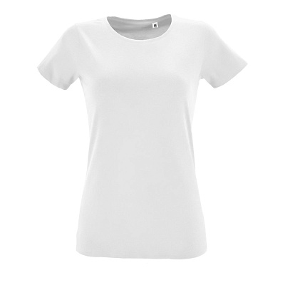 Футболка женская Regent Fit Women, ярко-бирюзовая (Белый)