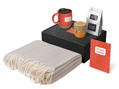 Подарочный набор Re:y. Nest с пледом, кружкой и вареньем (Красный) Подарочный набор Re:y. Nest с пледом, кружкой и вареньем (Красный)
