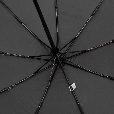 Складной зонт Dome Double с двойным куполом, серый