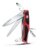 Нож перочинный VICTORINOX RangerGrip 55, 130 мм, 12 функций, с фиксатором лезвия, красный с чёрным - Фото 2