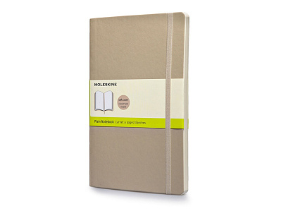 Записная книжка А5  (Large) Classic Soft (нелинованный) (Бежевый)