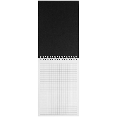 Блокнот Dali Mini в клетку, черный