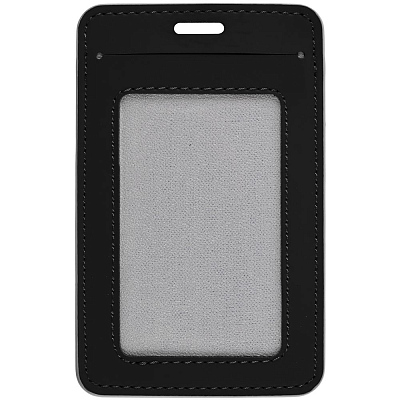 Чехол для пропуска Shall Simple, черный (Чёрный)