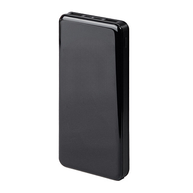 Универсальный аккумулятор Sleek 10 (10000 мАч) , 14х6.8х1,5 см (Черный)
